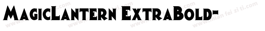 MagicLantern ExtraBold字体转换